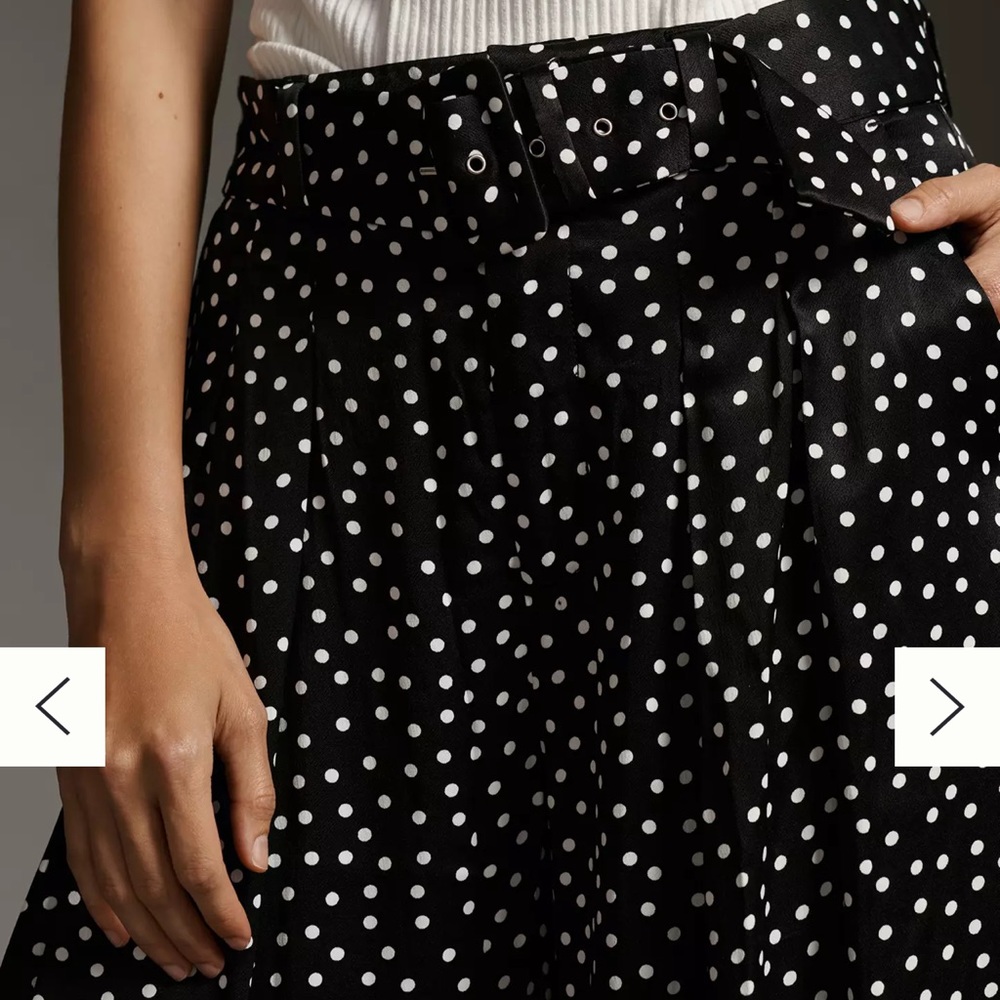 The Avery Pleated wide-leg Trousers by Maeve Printed size 4 - Picture 7 of 8